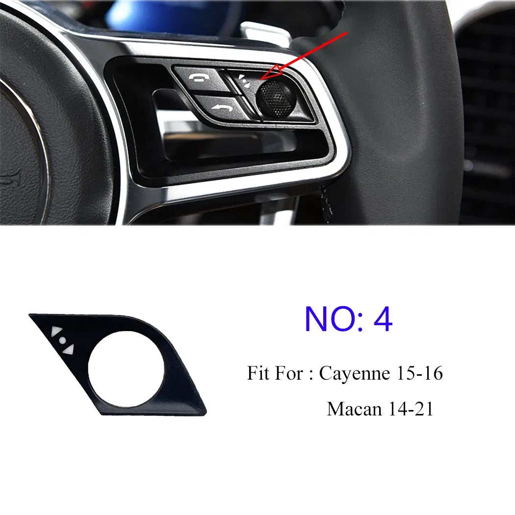 Color: Yellow - ESIRSUN Steering Wheel Multi-function Button Volume Adjustment Phone Switch Button For Porsche 2015-16 Cayenne 2014-21 Macan